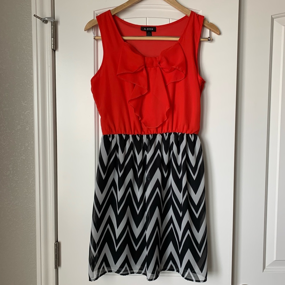 Red & Black Dress by A. Byer